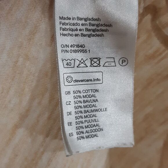 H&M Basics beige cotton tee - Picture 3 of 5